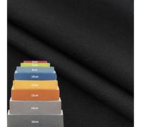 Tela de Lino Antideslizante Funda de Cojín, Funda Lavable y Desmontable, Funda de Cojín de Banco de Jardín de Patio para Exteriores, Tamaño Personalizado (50x50x10cm,Negro)
