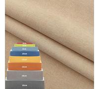 Tela de Lino Antideslizante Funda de Cojín, Funda Lavable y Desmontable, Funda de Cojín de Banco de Jardín de Patio para Exteriores, Tamaño Personalizado (60x60x10cm,Caqui)