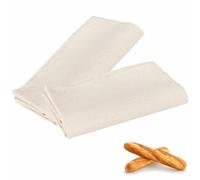 Tela de Lino para Masa Pan, Panadero Lino, Tela Fermentada, para Hacer Baguettes y Panes, 2 Piezas, 75 x 45cm