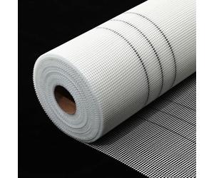 Tela de malla de fibra de vidrio for impermeabilización y aislamiento: rollos de 30 m, 35 m, 50 m y 100 m for reparación y refuerzo de paredes(50mx0.5cm)