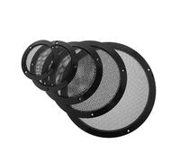 Tela de Malla para Rejilla de Altavoz, Cubierta de 2pcs Cubierta de Altavoz Protectora Metal frío Laminado Acero Malla Parrillas Círculo Decorativo Bricolaje Accesorios(C)