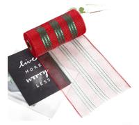 Tela de malla PP suave 6x10 yardas Holiday Garland Material(J)
