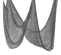 Tela De Miedo De Halloween - 29.9x72 Pulgadas De Gasa De Miedo Negro | Tejido De Gasa De Miedo De 29.9x72in | Tejido De Malla De Miedo Elástico Para Ventanas De Entradas De Pared De