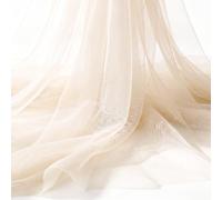 Tela de organza por metro, 5 m x 160 cm, tela de tul suave para coser, tela de malla, tela decorativa, tela de organza para cortinas de boda, arco de boda, decoración a mano, arco, ceremonia, fiesta