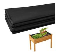 Tela de paisaje, revestimiento de cama de jardín elevado - Vegetales Trugs Plantador Liner,Esteras de jardinería de cubierta de tierra para entrada, bloque de malezas, control de erosión, olla de