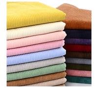 Tela de Pana Material de Costura Tela de Costilla Tela de Cordón para Costura, Manualidades, Decoración Hogar, Abrigo, Camisa, Vestido, Pantalón, Disfraz, Sofá, 50x155cm(Color:Coffee)