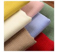Tela de Pana Material de Pana Acanalada Tela de Tapicería Decorativa Tela de Cordón para Guante Ropa Cojín Necesidades Creativas Muebles Bolsa de Hacer Vestido de Artesanía, 50x155cm(Color:Camel-color