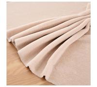 Tela de Pelo Sintética Corta Piel Suave y Esponjosa Material de Imitación de Piel de Conejo Tela de Peluche Sintético Patchwork para Bufandas DIY Costura Cojines Fundas de Asiento 50x50cm(Color:Beige)