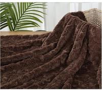 Tela de piel sintética de felpa suave, pelo corto, 160x50cm, 62x19 pulgadas, for cuellos de abrigo, prendas de vestir, manualidades, decoración, mantas, alfombras, 21 colores(Coffee)