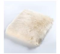 Tela de Piel Sintética para Decoración, 6cm de Largo, Tela de Peluche Falso, Faux Fur Crafts, Tela de Felpa Artificial, Suave y Esponjosa, para Proyectos DIY, Costura, Disfraces Especiales(Color:Beige