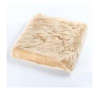 Tela de Piel Sintética para Decoración, 6cm de Largo, Tela de Peluche Falso, Faux Fur Crafts, Tela de Felpa Artificial, Suave y Esponjosa, para Proyectos DIY, Costura, Disfraces Especiales(Color:Camel