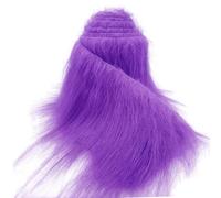 Tela de piel sintética para manualidades Lavanda, Peluche artesanal peludo 5 x 170 cm para DIY Santa/Barba de gnomo, traje de piel, disfraz de cosplay de Halloween de Navidad hecho a mano
