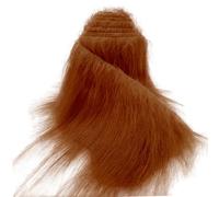 Tela de piel sintética para manualidades Marrón, Peluche artesanal peludo 5 x 170 cm para DIY Santa/Barba de gnomo, traje de piel, disfraz de cosplay de Halloween de Navidad hecho a mano