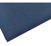 Tela de Polialgodón Azul Marino Liso - 45 pulgadas / 112 cm de Ancho - Más de 40 Colores (Azul Marino, 3 METROS)
