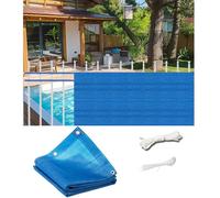 Tela de polietileno de alta densidad para balcón, resistente a los rayos UV, resistente a la intemperie, color azul, 0,6 x 3 m, mejora el estilo al aire libre y la privacidad para protección de