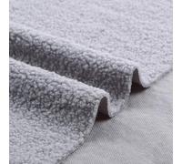 Tela de popelina de algodón y poliéster de 63 pulgadas de ancho, suave y transpirable, adecuada for forrar cortinas, ropa de cama y faldas(Medium Gray,144in*63in(4yd))