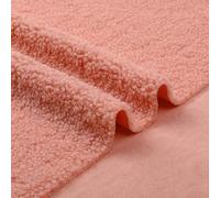 Tela de popelina de algodón y poliéster de 63 pulgadas de ancho, suave y transpirable, adecuada for forrar cortinas, ropa de cama y faldas(Meat Powder,72in*63in(2yd))