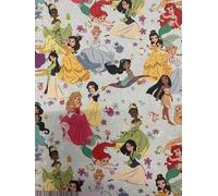 Tela de princesas y sirenita Disney para niños y manualidades, 1 m x 140 cm telar