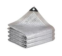 Tela de protección solar reflectante de 5 x 5 m para invernaderos, resistente al calor, cubierta de malla de privacidad con ojales para un crecimiento óptimo de las plantas
