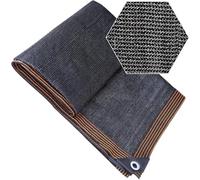 Tela de protección UV para exteriores, malla de sombra negra con ojales, 80% de bloqueo UV, ideal para jardín, patio, piscina, fácil de colgar, 5 m x 7 m