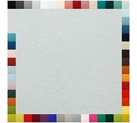 Tela de puños como metro para manguera de 70 cm de ancho, 95 % algodón, 5 % elastano, más de 50 colores, selección de jersey (004, gris claro, longitud: 1 m)