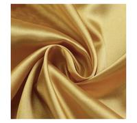 Tela De Raso Satin Tela de satén dorado brillante for coser vestidos, decorar fondos y forros. Se vende por yarda.(150cmx 10yard)