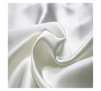 Tela De Raso Satin Tela de seda 100% morera, 19 momme, teñida lisa, súper, ideal for bodas, vestidos, ropa de cama, etc.(Color33,1.5 meter)