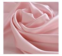 Tela De Raso Satin Tela de seda 100% morera, 19 momme, teñida lisa, súper, ideal for bodas, vestidos, ropa de cama, etc.(Pink,1.5 meter)