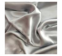 Tela De Raso Satin Tela de seda 100% morera, ancho 114 cm, 16 momme, for bodas, vestidos, ropa de cama, bricolaje(Color 11,1 meter)