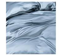 Tela De Raso Satin Tela de seda de 22 mm de ancho y 280 cm de grosor, lisa y teñida, ideal for hacer vestidos, ropa de cama y bufandas.(2-Sea Blue,1.5 meters)