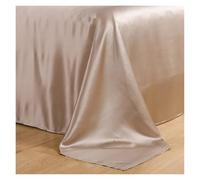 Tela De Raso Satin Tela de seda de morera, 25 mm de ancho, 280 cm, 100% lisa, teñida, de gran peso, ideal for hacer tú mismo, for ropa de cama, bufandas y vestidos.(6-Dark Beige Grey,1 meter)