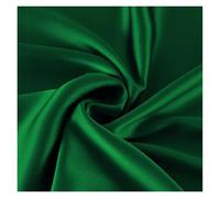 Tela De Raso Satin Tela De Seda Morera, 30 Momme, Teñido Liso, Ideal For Vestidos, Ropa De Cama Y Bodas.(Green,1 meter)