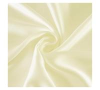 Tela De Raso Satin Tela de seda morera de 22 mm, ancho 114 cm, teñida lisa, súper, ideal for bodas, vestidos, ropa de cama, etc.(16-Beige,1.5 meters)