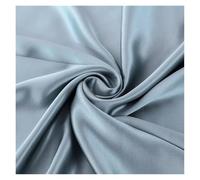 Tela De Raso Satin Tela de seda teñida de morera de 22 momme, seda lisa teñida, súper for bodas, vestidos, ropa de cama, bricolaje(Blue,1.5 meters)