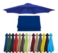 Tela de Recambio para Sombrilla Redonda 2/2.3/2.5/2.8/3/3.5M con 6/8 Varillas Tela de Recambio para Sombrilla de Playa Patio o Jardín (Royal blue,2M-6 Ribs)