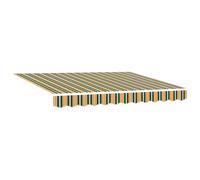vidaXL Tela de Reemplazo para Toldo para Marco de 3x2.5 m Verde y Amarillo