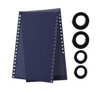 Tela de Recambio para Tumbonas, Funda de Tela para Tumbonas de Jardín con Elásticas, Color Café- Azul