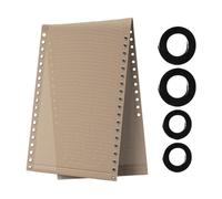 Tela de Recambio para Tumbonas, Funda de Tela para Tumbonas de Jardín con Elásticas, Color Café- Beige