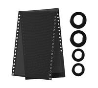 Tela de Recambio para Tumbonas, Funda de Tela para Tumbonas de Jardín con Elásticas, Color Café- Negro