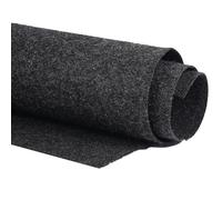 Tela De Rejilla De Altavoz,Tela Acustica Altavoz Parrilla Paño Poliéster Fiber Coche Subwoofer Caja Blanco Absorbente de Sonido Ropa Anti-Sísmica Manta Fieltro Gris/Negro(2x0.5m,Gray)