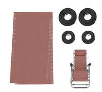 Tela de reparación plegable con 4 cuerdas | Kit de reparación de sillas | Eslinga de repuesto plegable para sillón reclinable | Duradero, multifuncional | Patio, playa, uso en asientos al aire libre
