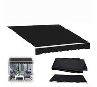 Tela de repuesto para parasol retráctil para patio, protección UV30+, poliéster, impermeable, para balcón, jardín, terraza al aire libre (6 x 4 m, 6 x 4 m)
