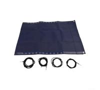 Tela de repuesto para silla de gravedad de 160 x 52 cm, kit de reparación de reclinables con cuerdas, lona resistente para exteriores, funda de asiento de patio, color azul (azul)