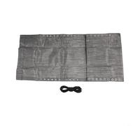 Tela de repuesto para silla reclinable con correas de cuerda ajustables para reparación y mantenimiento de tumbonas de gravedad al aire libre y reclinable (gris)