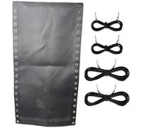 Tela de repuesto para silla reclinable plegable al aire libre, kit de cubierta de poliéster resistente para reparación de sillas de camping y playa, impermeable y fácil de instalar