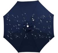 Tela de Repuesto para Sombrilla, Resistente a Intemperie, 200-350cm 6/8 Varillas Tela Repuesto,Marina de guerra,6 costillas: 200 cm/6,6 pies