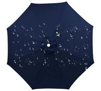 Tela de Repuesto para Sombrilla, Resistente a Intemperie, 200-350cm 6/8 Varillas Tela Repuesto,Marina de guerra,6 costillas: 250 cm/8,2 pies