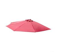 Tela de repuesto para sombrillas semicirculares, mide aproximadamente 1,5 m, poliéster resistente a los rayos UV, parte superior de paraguas (rojo)