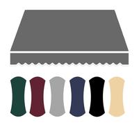 Tela de Repuesto para Toldo de 350 X 250, Toldo de Poliéster para Exteriores, Cubierta de Toldos para Patio, Tela de Repuesto Retráctil, Lona de Refugio para Tienda (Size:2.5x1.5m,Color:Gris oscuro)