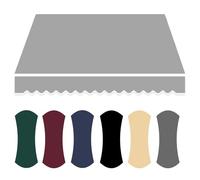 Tela de Repuesto para Toldo de 350 X 250, Toldo de Poliéster para Exteriores, Cubierta de Toldos para Patio, Tela de Repuesto Retráctil, Lona de Refugio para Tienda (Size:3.5x2.5m,Color:Gris claro)